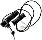 48V Twist Speed Throttle with LCD Display Keys for Electric Scooter E-Bike Bicycle Durable Control Grip
