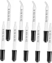 CIYODO 24pcs Glass Dropper Straight Bent Tip Pipettes for Essential Oils Lab Use Accurate Measurement Easy to Clean Reusable