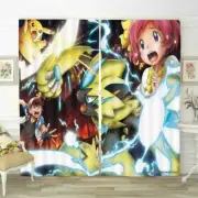 Love Cartoon Protagonist 3D Blockout Photo Print Curtain Fabric Curtains Window