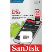 Micro SD Card SanDisk 64GB Micro SDXC Class 10 Mobile Smart Phone Memory 100Mb/s
