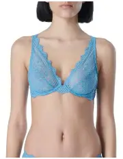 [Simone Perele] Freesia Underwired Triangle Bra in Blue