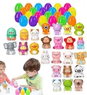 Easter Eggs with Toys Inside | Funny Egg Smashing Toys - Stress Relief Fidget Artifact for Kids Teens, Portable Sensory Pinching Tools