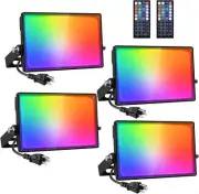 Onforu 20W Rgb Led Flood Lights With Remote Control Ip66 Waterproof Dimmable