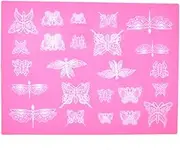 Kani Butterfly Silicone Lace Mold, Cake Decorating Mat, Fondant Tool, Chocolate Icing Border Sugar Mold