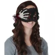Skeleton Hand Masquerade Mask Fabric Fits Most Halloween Costume Accessories