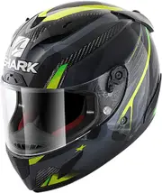 Shark Race-R Carbon Pro Aspy Helmet, carbon-yellow, Size XL for Men Carbon Yellow