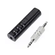 Black Wireless Bluetooth 3.5mm AUX Audio Stereo Music Home Car Receiver Adapter
