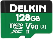 Delkin Devices 128GB Power microSDXC UHS-II (V90) Memory Card