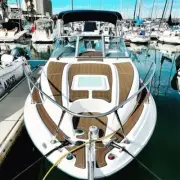 2003 Bayliner 245 SB Foredeck Bow Pad Boat EVA Foam Faux Teak Deck Floor Mat