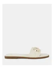 [Novo Shoes] Scarlette Slides in Cream
