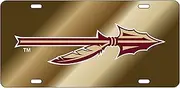 Florida State Seminoles Tag GOLD MIR FSU SPEAR DECAL TAG