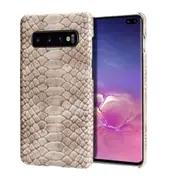 For Galaxy S10e Snakeskin Texture PC + PU Case(Grey)