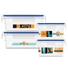 Snapware 8-Pc Plastic Food Storage Container Set, 4.6-Cup & 3-Cup Meal Prep C...