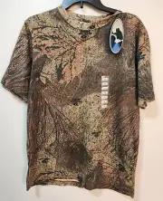 Hunting Zone Mossy Oak Break Up Camo T-Shirt Mens Medium Green Camouflage NWT