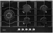 Devanti Gas Cooktop, 90cm 5 Burner Portable Stove Electric Cooktops Wok Burne...