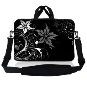 13.3 Inch Laptop Bag Sleeve Case w/ Shoulder Strap Chromebook Macbook Bud Bloom