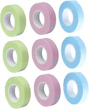 WRITWAA 12Rolls Breathable Eyelash Grafting Tapes Gentle Adhesive for Eyelash Extension for Beauty Salons Makeup Artists Skin Protection Separation