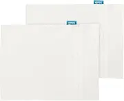 Biloban Organic Cotton Toddler Pillowcase 2 Pack, (Pillowcase Only) Kids Pillowcase for Sleeping Fit Pillow Sized 13"x 18" or 14"x19", Envelope Travel Pillowcases for Girl Boy, Cream