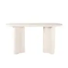 Raimon Furniture Gus Micro-Cement Coated Wooden Console Hallway Hall Table Pebbl