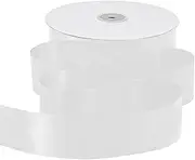 Gliberli White Satin Ribbon 1-1/2 inch X 100 Yards Fabric Large Ribbons for Gift Wrapping Bows Bouquet Sewing Craft Home Decor Hair Floral