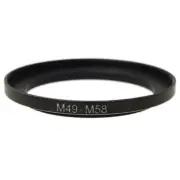 Camera 49mm Lens to 58mm Accessory Step Up Adapter Ring 49mm-58mm
