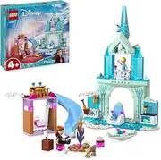 LEGO ǀ Disney Princess Elsa’s Frozen Castle Building Toy for 4+ Year Old Girls and Boys, Includes Elsa and Anna Mini-Doll Figures and 2 Kids' Animal Toys for Fun Role Play 43238