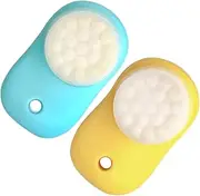 CALLARON 2pcs Face Cleansing Brush Creative Facial Tool for Gentle Cleansing and Massage Lightweight and Portable for Daily Use and Travel Women Face Washer