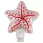 Starfish Night Light With Swivel Plug, Glass, 6 Inches x 5 Inches
