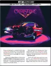 CHRISTINE 4K ULTRA HD UHD + BLU RAY STEELBOOK NEW! 1983, STEPHEN KING, HALLOWEEN