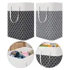 75L Clothes Hamper Foldable Laundry Bin Bag Measures 40x30x62cm for College