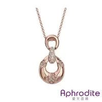 在飛比找momo購物網優惠-【Aphrodite 愛芙晶鑽】復古項鍊 水鑽項鍊 花環項鍊