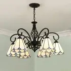 Retro style LED Black Pendant Lamp iron Chandeliers Ceiling Suspension Lights
