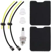 Air Filter Fuel Line Kit Primer Bulb For Husqvarna 145BT 155BT 145BF Leaf Blower