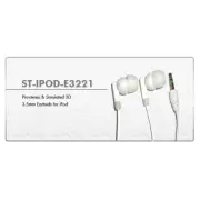 Fuji Labs FJ-IPOD-E3221 Pro-stereo & Simulated 3D 3.5mm Earbuds