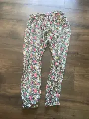 Matilda Jane 100% Rayon Flower Capri Pants Girls Size 14