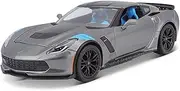 Die-cast 1:24 for Corvette 2017 Grand Sport Simulation Alloy Car Model Highly-Detailed Die-cast Miniature Vehicle Model Miniature Vehicle