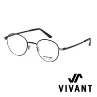 在飛比找momo購物網優惠-【VIVANT】韓國 正圓框 文青系列 光學眼鏡(．黑 pr