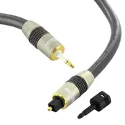 6m Neotech Premium 3.5mm mini-Toslink to Toslink Optical Cable with Adaptor