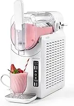 HiCOZY F1 Slushie Machine, Professional Frozen Drink Maker, Slushy Machine for Home, No Ice Needed, Self-Cleaning, 5 Presets for Milkshakes, Cocktail, Frappés, and More, White