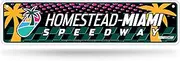 Rico Industries NASCAR Racing Homestead-Miami Speedway Metal Street Sign 4" x 15" Home Décor - Bedroom - Office - Man Cave