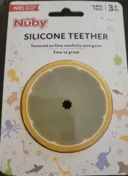 Nuby All Silicone Orange Slice Teether - 3+ Months