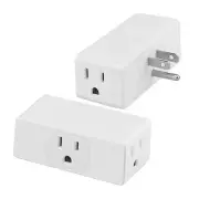 Multi Plug Outlet Extender 2pack, Multiple Outlet Splitter, 3 Outlet Grounding