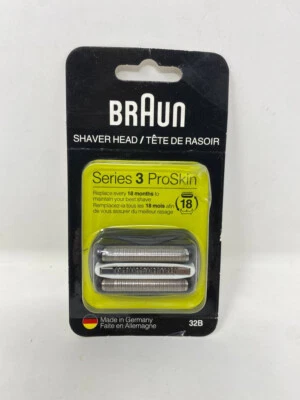 Braun Shaver Head Series 3 ProSkin 32B Cassette #90806865 NEW PACKAGE