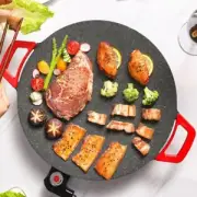 Smokeless Korean BBQ Grill Pan Electric Barbecue Plate Griddle Plate Steak