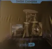 Dash Cam Front and Rear, 4K+1080P Dual Dash Cam for Cars Built-In Wifi GPS GT802