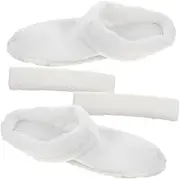 1 Set Cotton Cover Round Toilet Seat Soft Close Plush Hole Shoe Liner Warm Socks with Grippers for Women Felt Stocking Kit Toilet Seat Size Fleece Leggings for Women