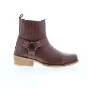 Dingo Black Bart Square Toe Boot DI-282 Mens Brown Leather Western Boots 7