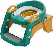 SUIOPPYUW Toilet Ladder Seat with Anti-Slip for Toddler Safety Safe and Anti-Slip PVC Potty Trainings Toilet Stable, Green