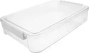 Transparent Document Storage Box File Organizer for Home Office Snap Tight Closure Stackable Design for Letter Papers Portable Stylish