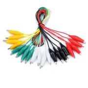 10pcs Alligator Clips Electrical Crocodile Clips Test Jumper Double Ended Wire